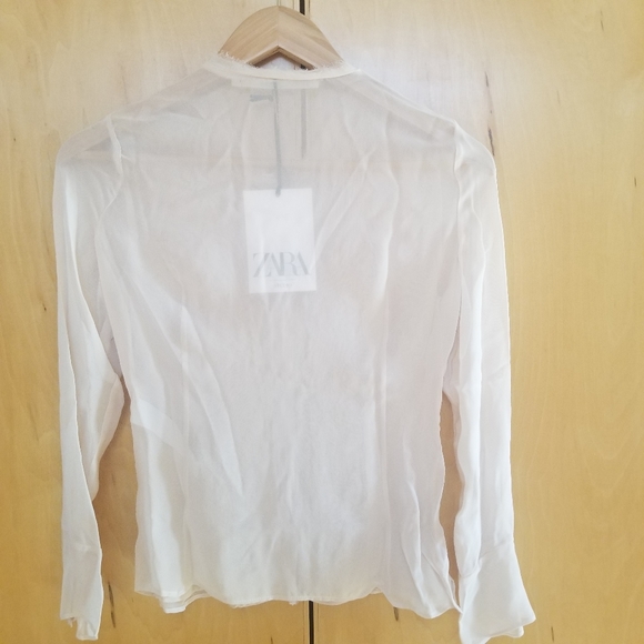 Zara Limited Edition semi-sheer blouse - Picture 2 of 6